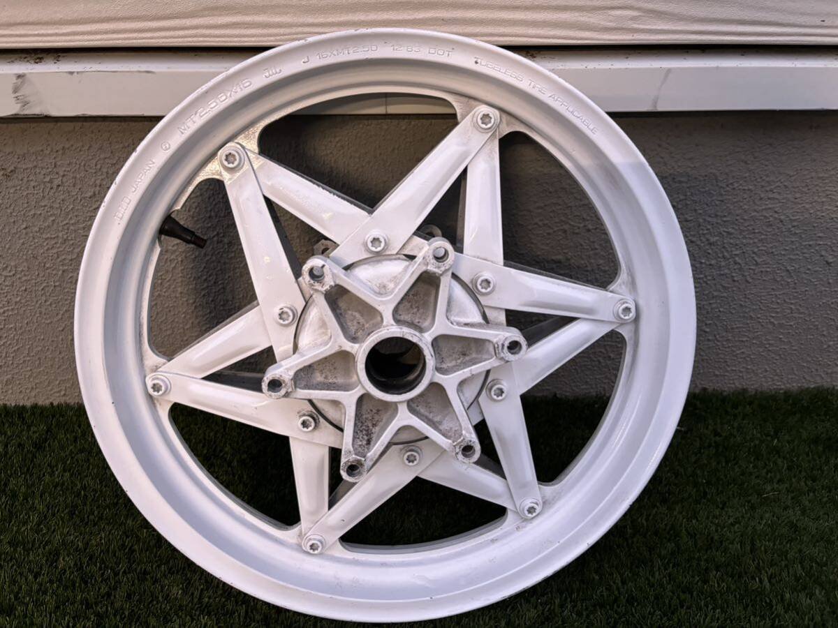 Yahoo!オークション - CBR400F純正フロントホイール 白ホイール 星形 Z