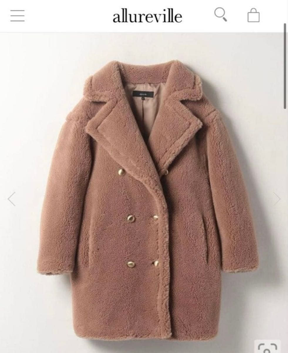 アルアバイル ルルウィルビー ウールMIXボアピーコート｜Yahoo!フリマ