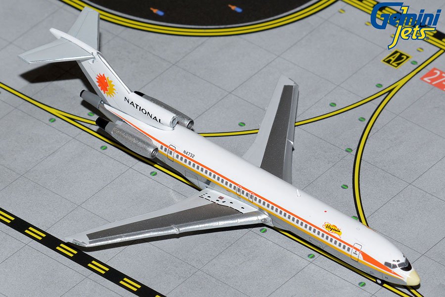 GJNAL1475 GEMINI JETS National Airlines B727-200 Sun King livery w