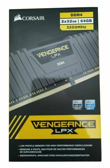 Corsair Vengeance LPX 64GB (2x 32GB) 3200MHz DDR4 Memory for sale