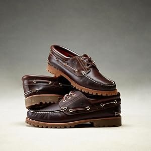 Amazon.com | Timberland Men's Authentic 3-Eye Lug Handsewn Boat